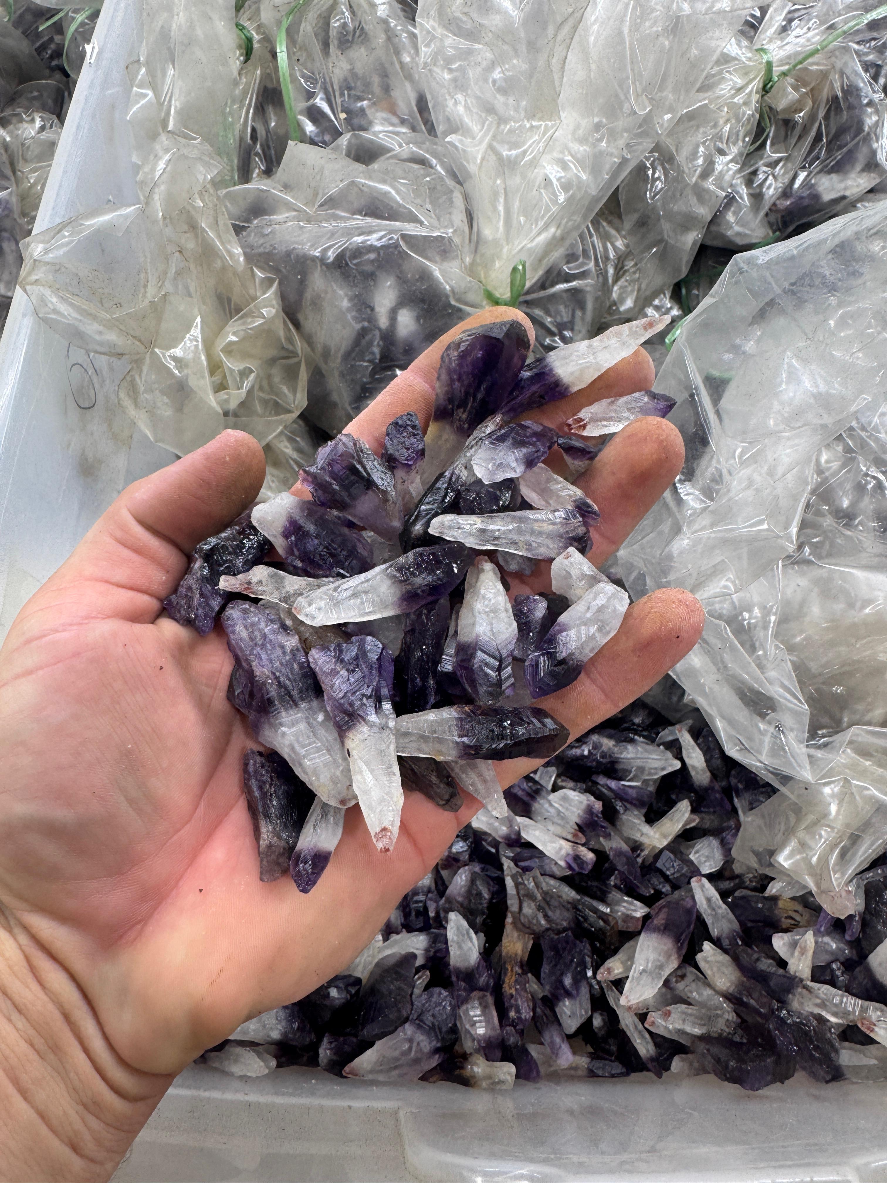 Dark Amethyst Points