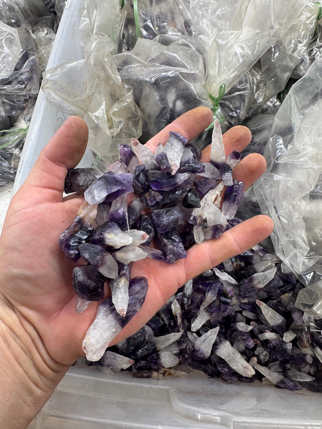 Dark Amethyst Points