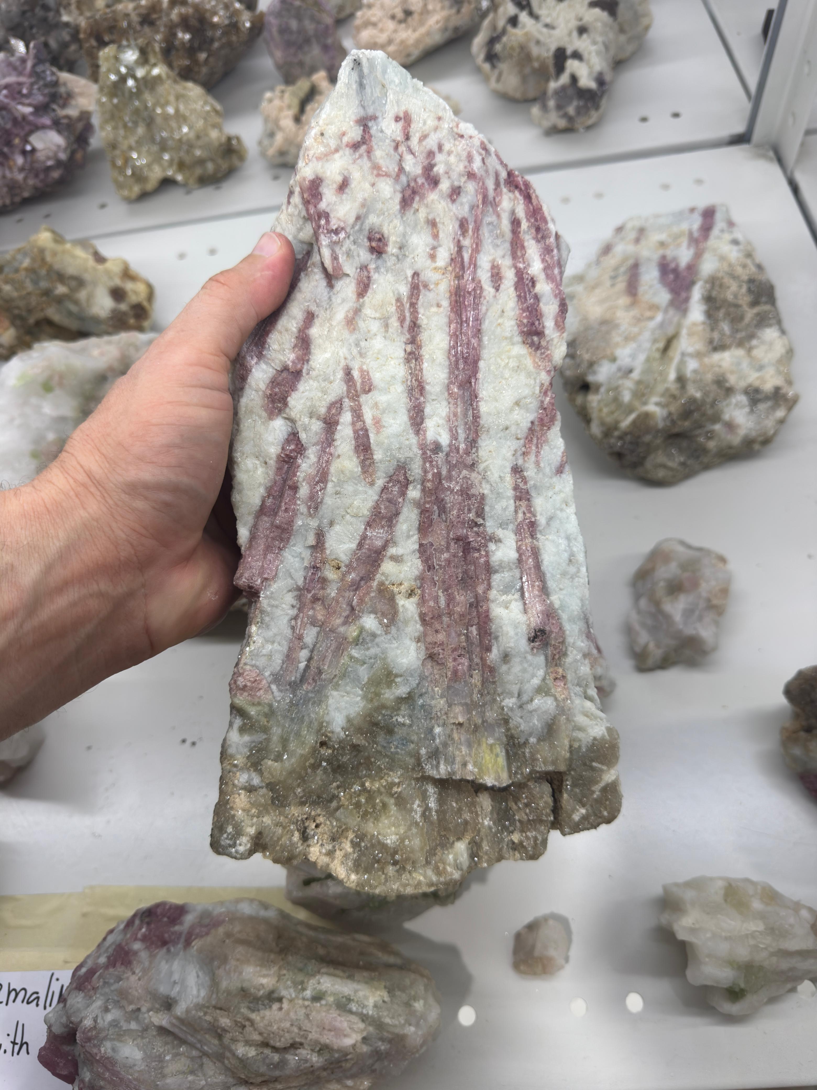Pink Tourmaline in Albite with Morganite