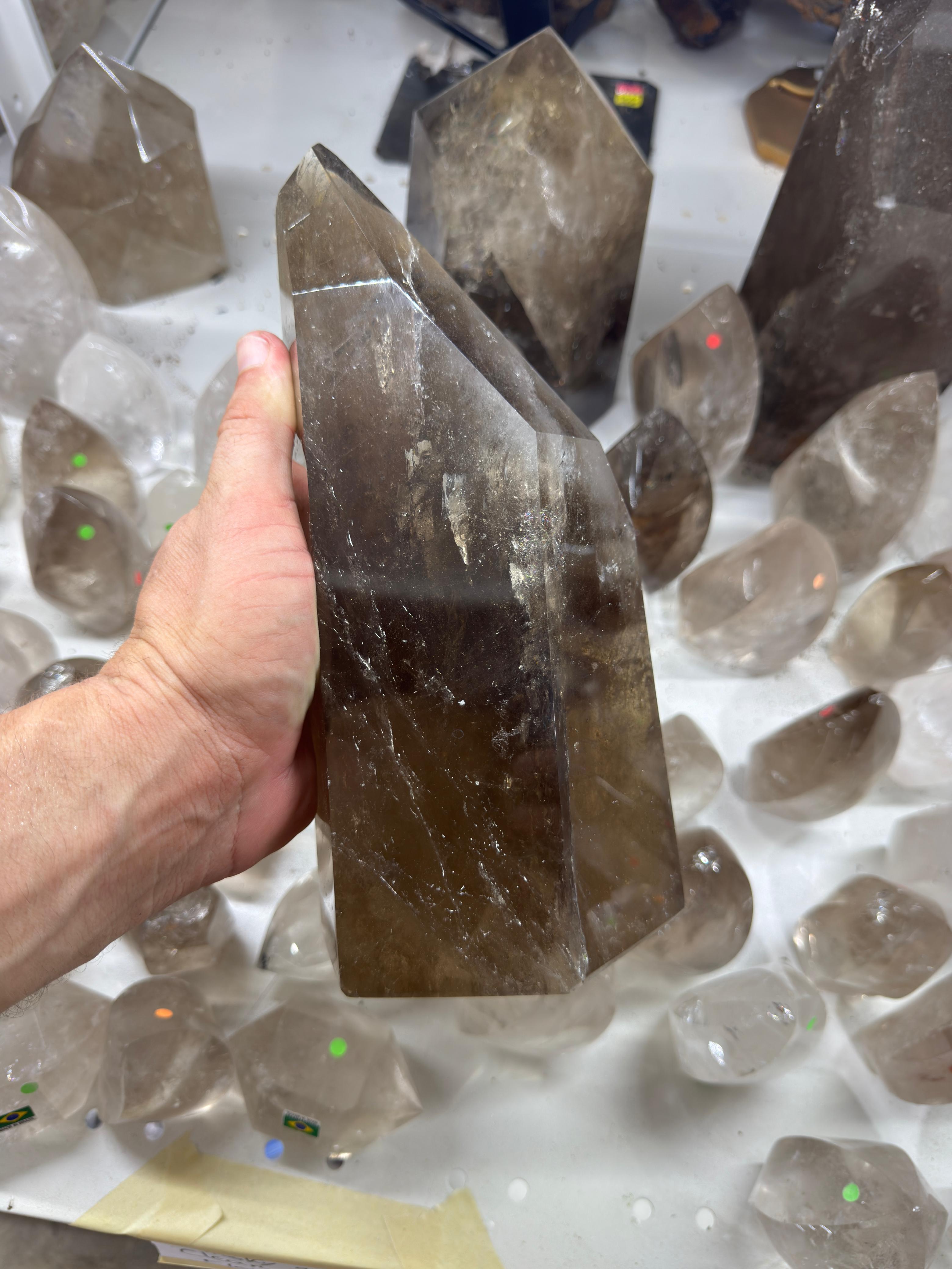 Smoky and Clear Quartz (Flames, Towers and Free forms )