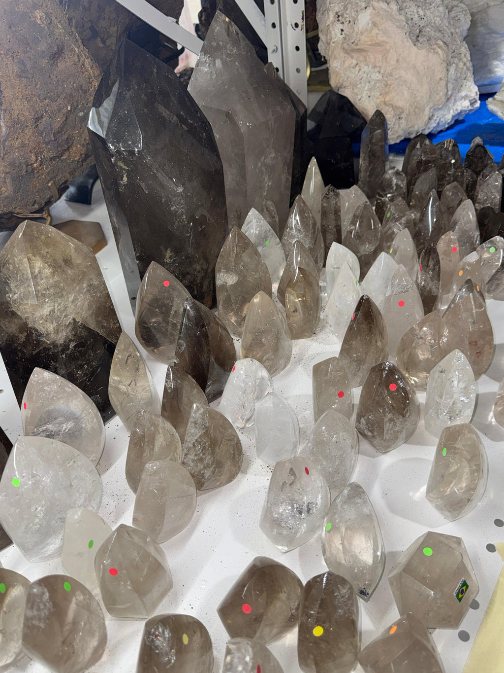 Smoky and Clear Quartz (Flames, Towers and Free forms )