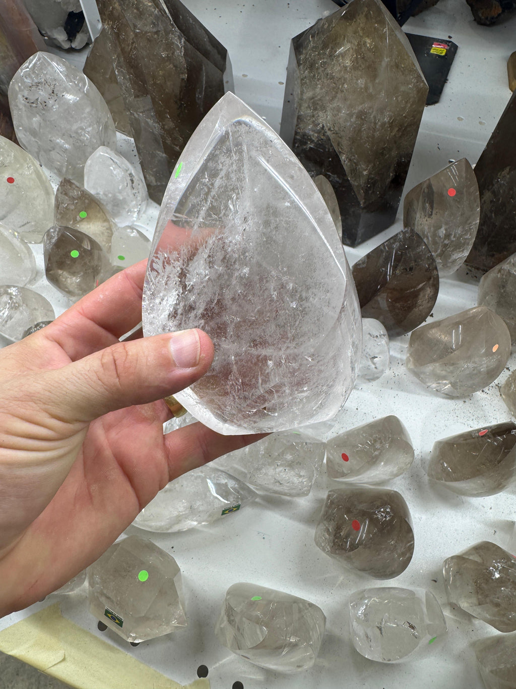 Smoky and Clear Quartz (Flames, Towers and Free forms )