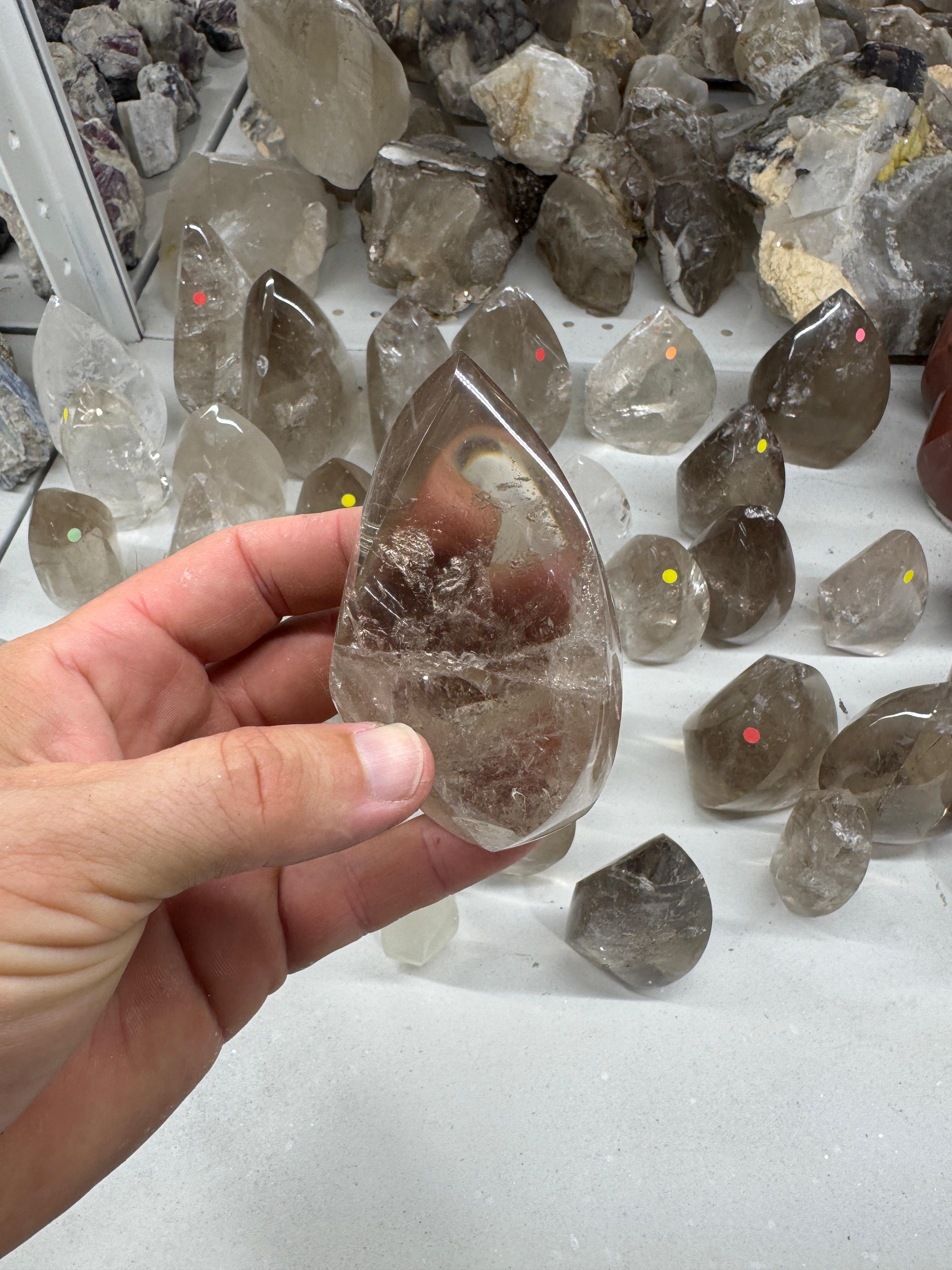 Smoky and Clear Quartz (Flames, Towers and Free forms )