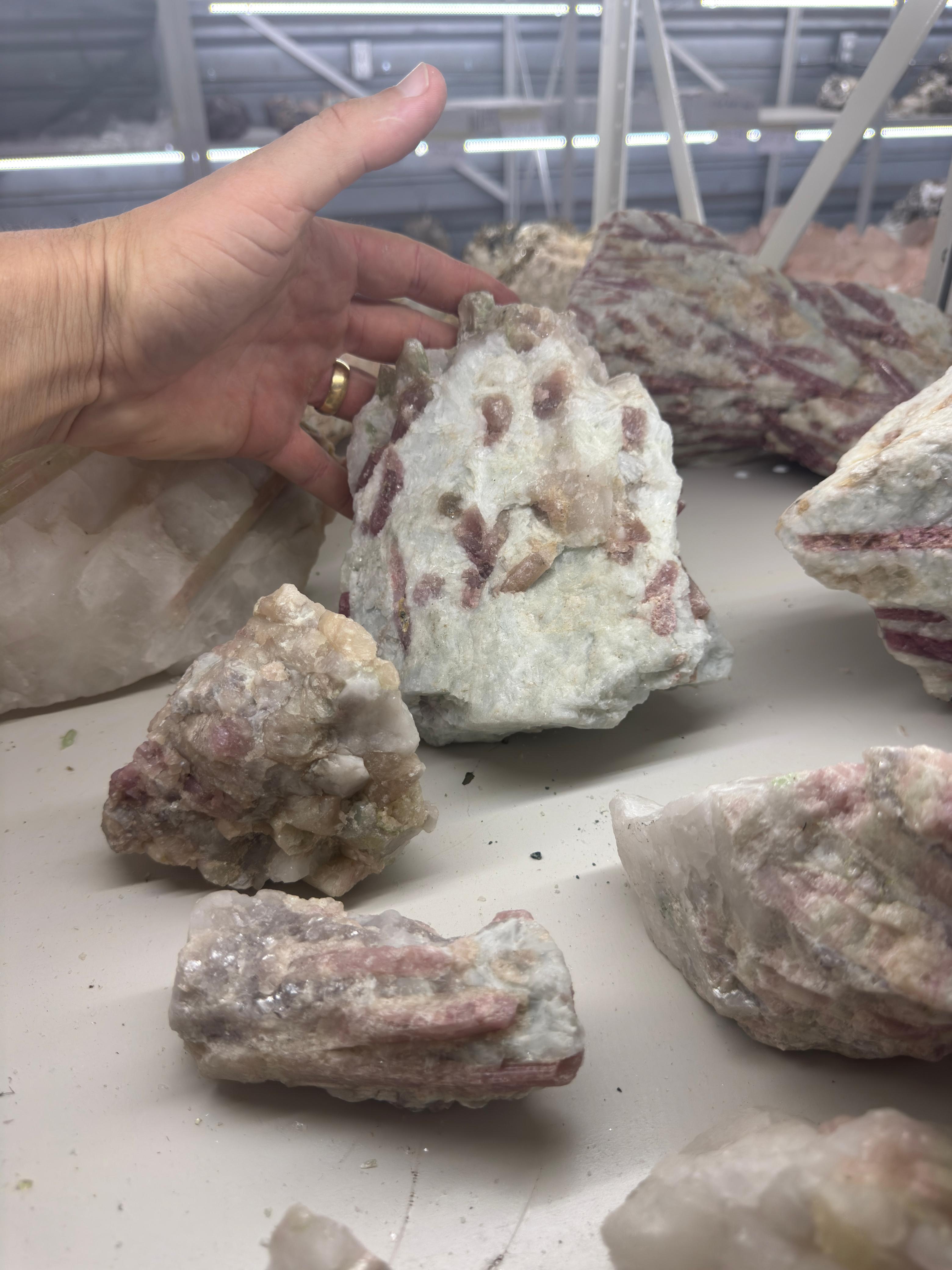 Pink Tourmaline in Albite with Morganite