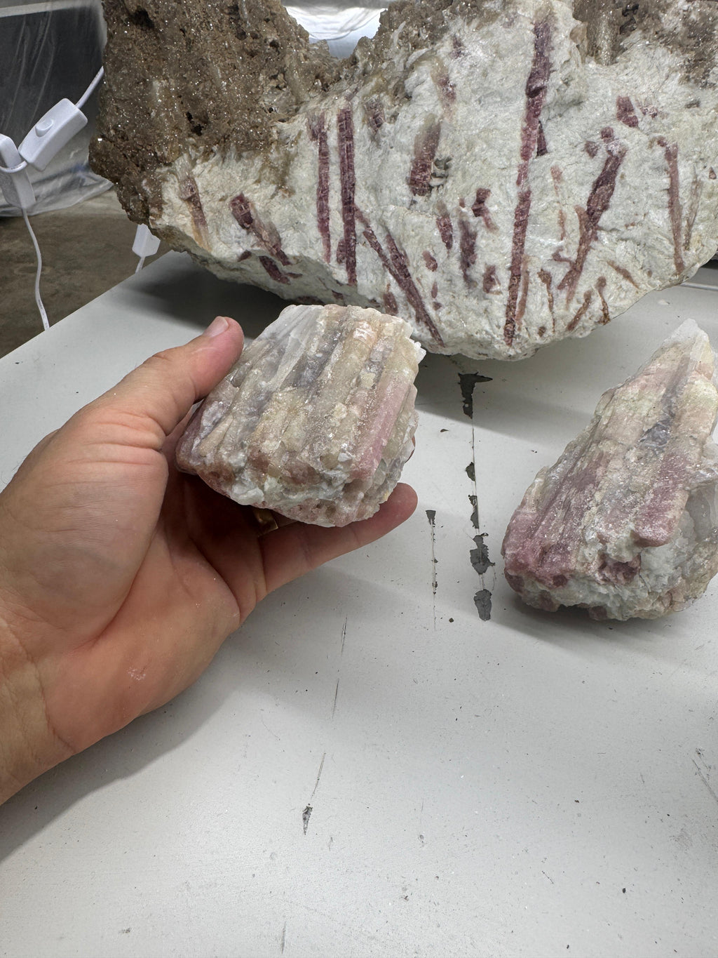 Pink Tourmaline in Albite with Morganite