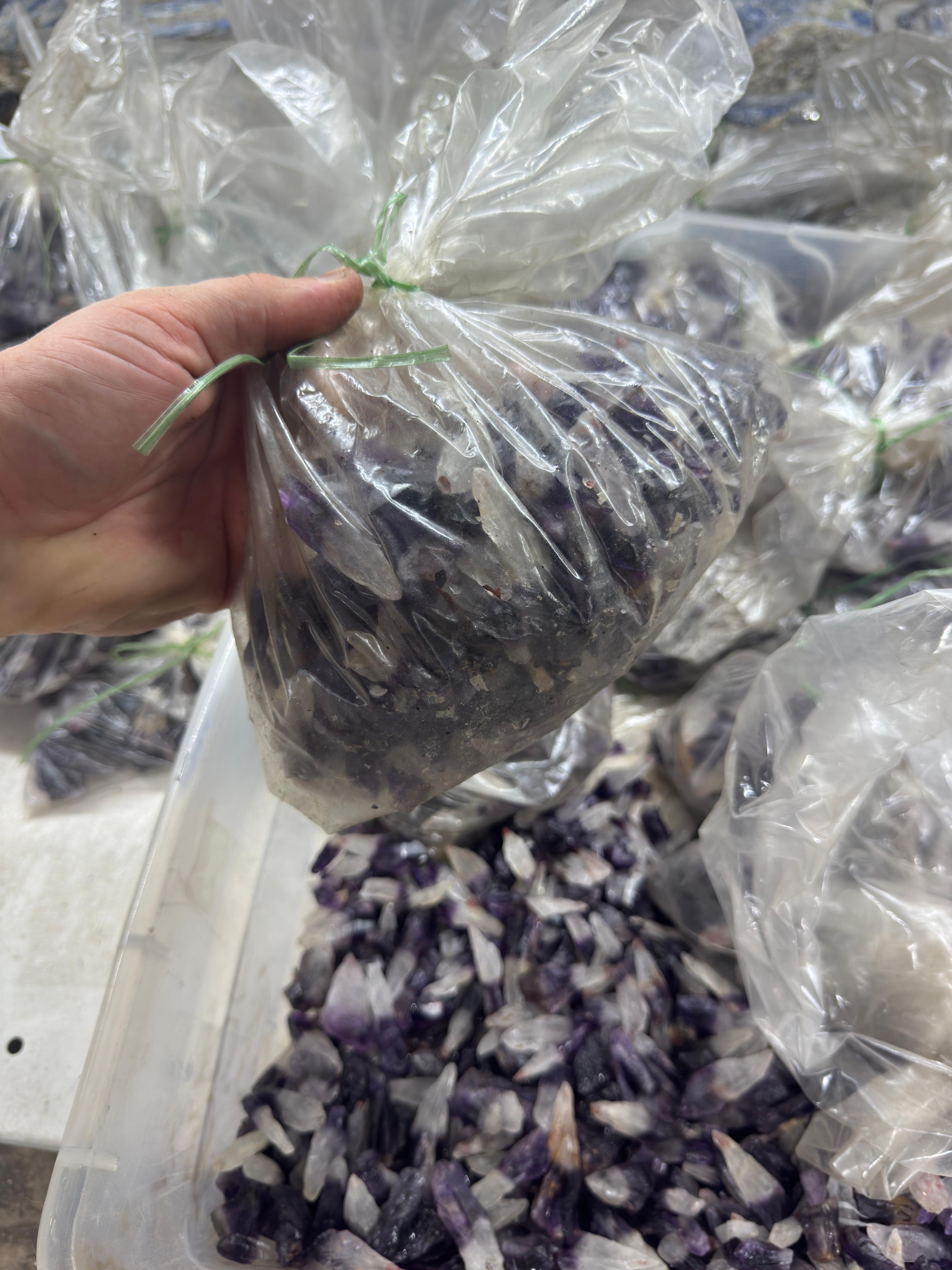 Dark Amethyst Points
