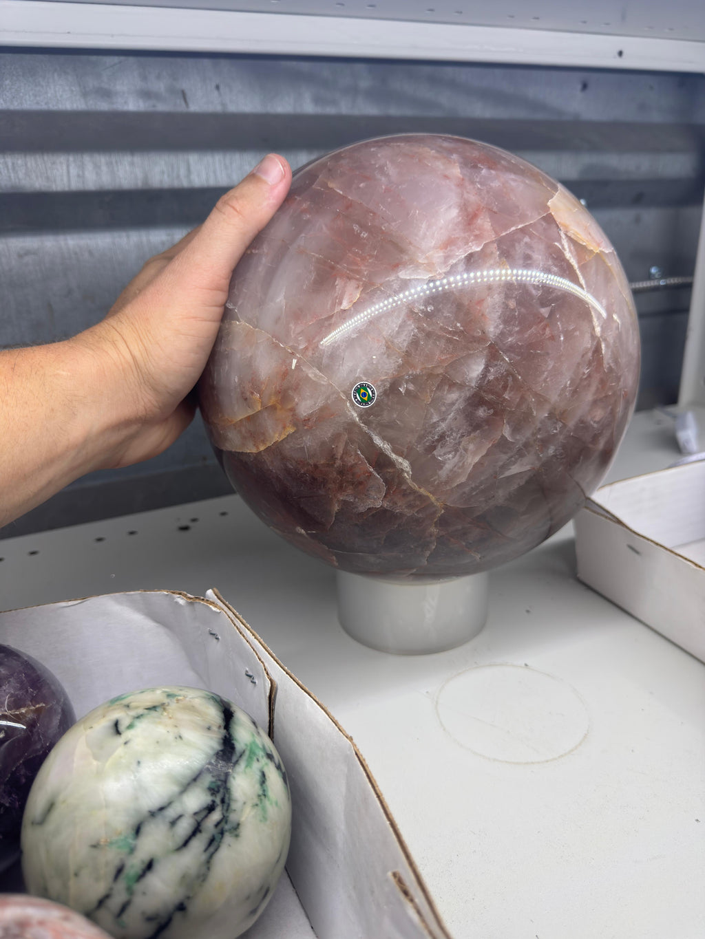 Mixed Crystal Spheres