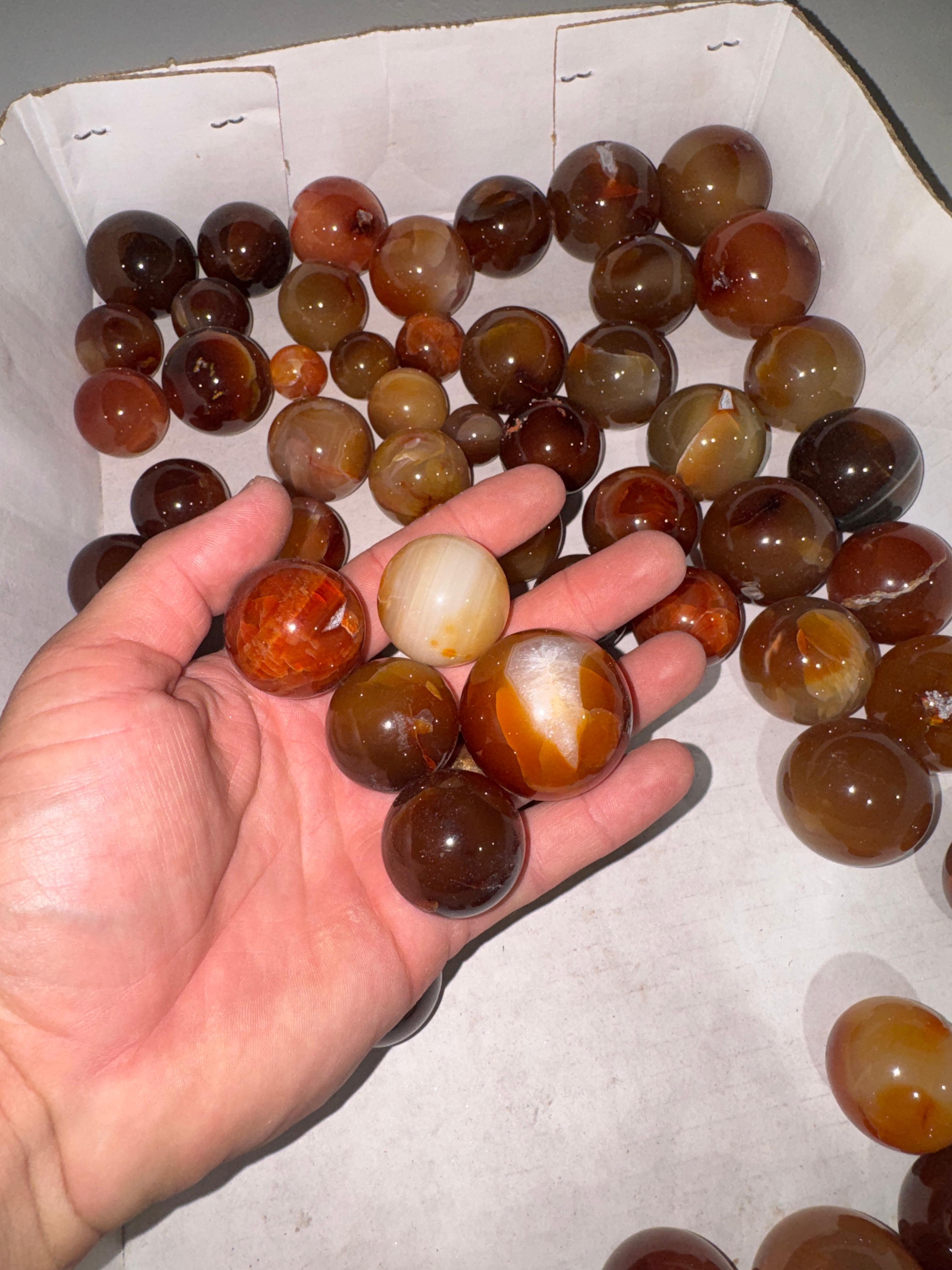 Carnelian Spheres