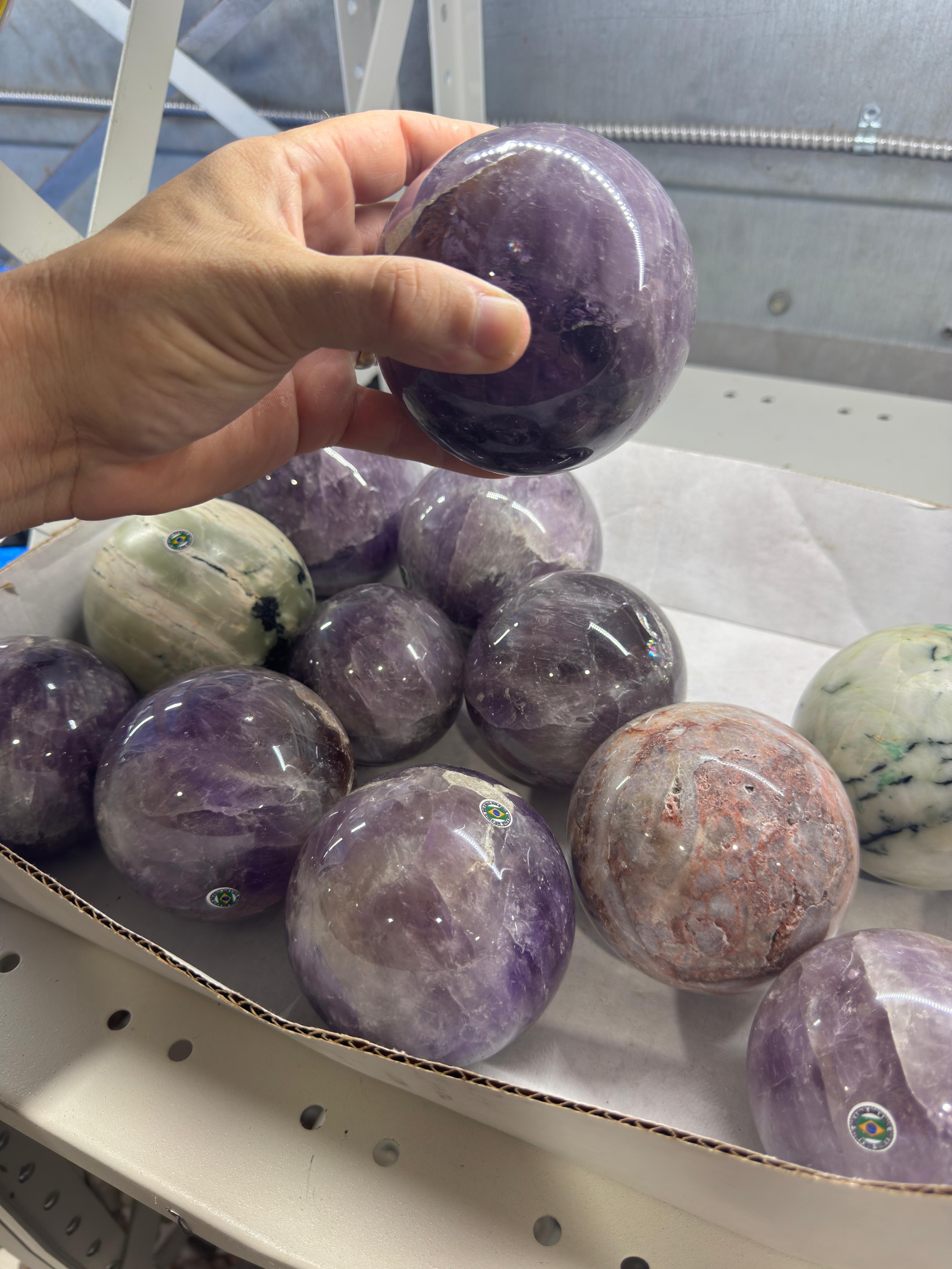 Mixed Crystal Spheres