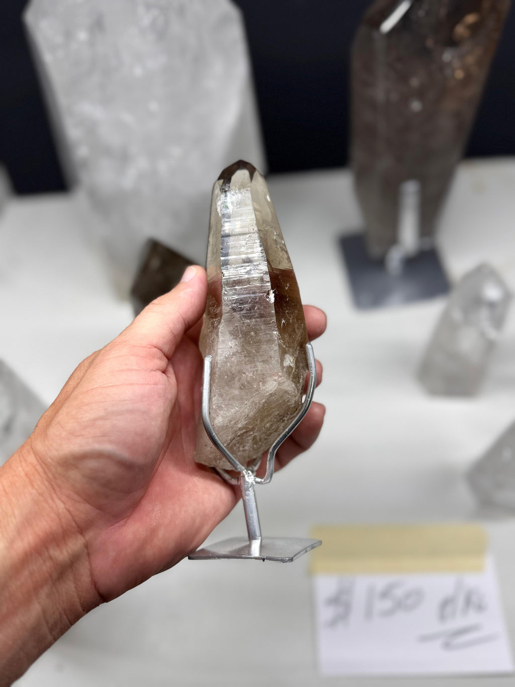 Lemurian towers and Polished Lemurian on Stand