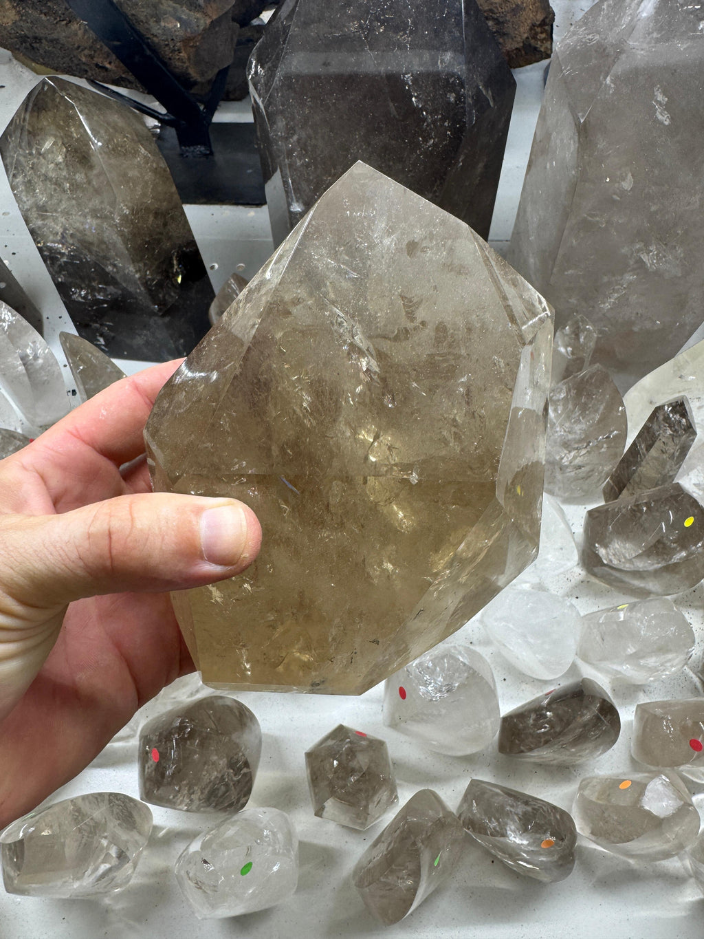 Smoky and Clear Quartz (Flames, Towers and Free forms )