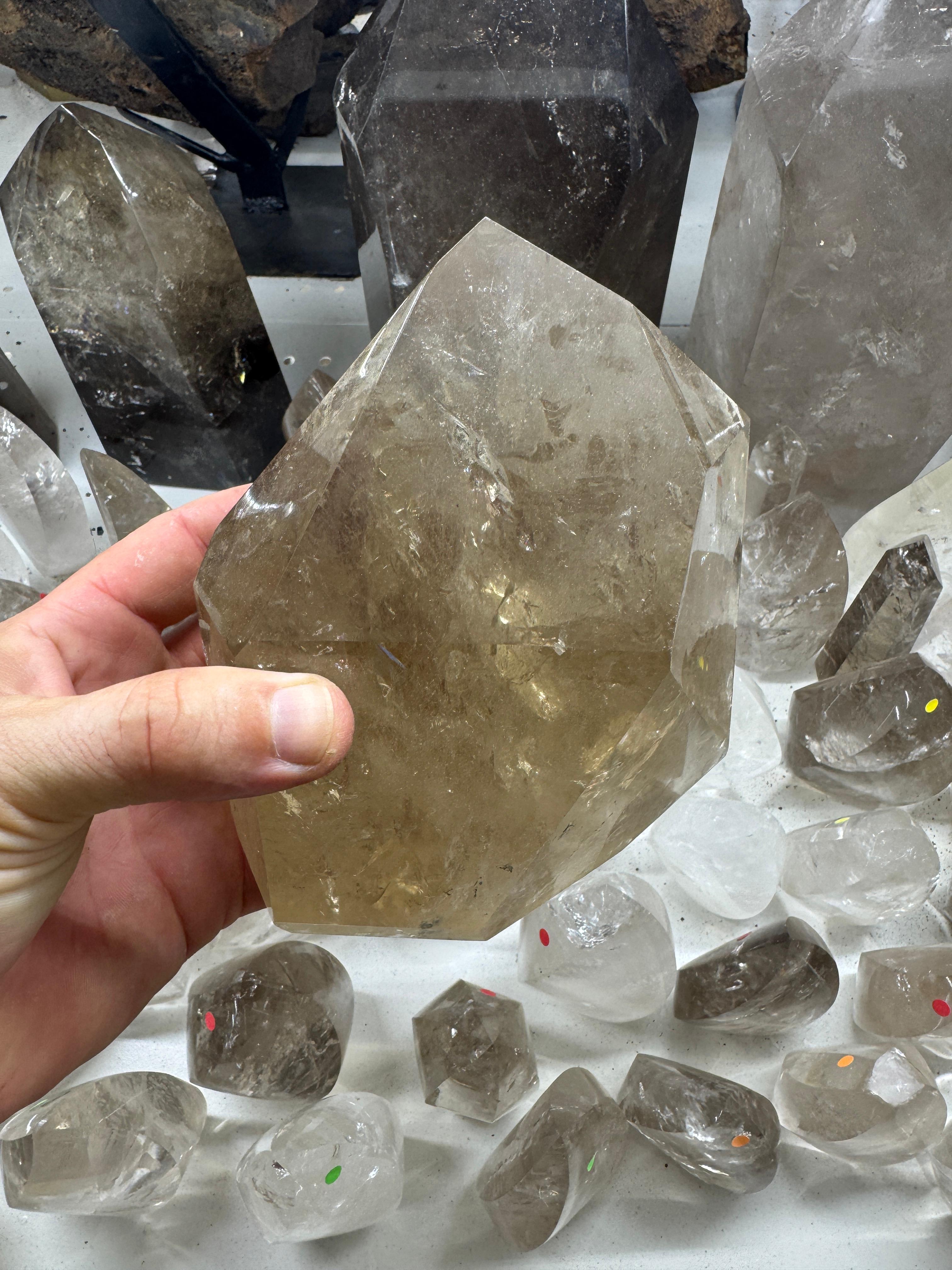 Smoky and Clear Quartz (Flames, Towers and Free forms )