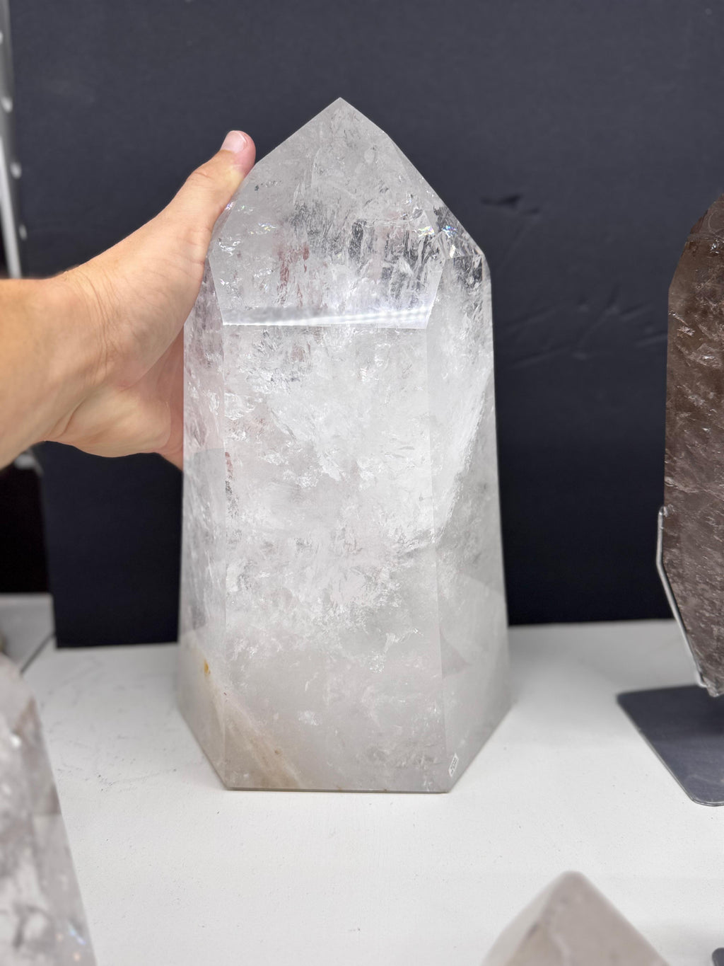 Lemurian towers and Polished Lemurian on Stand