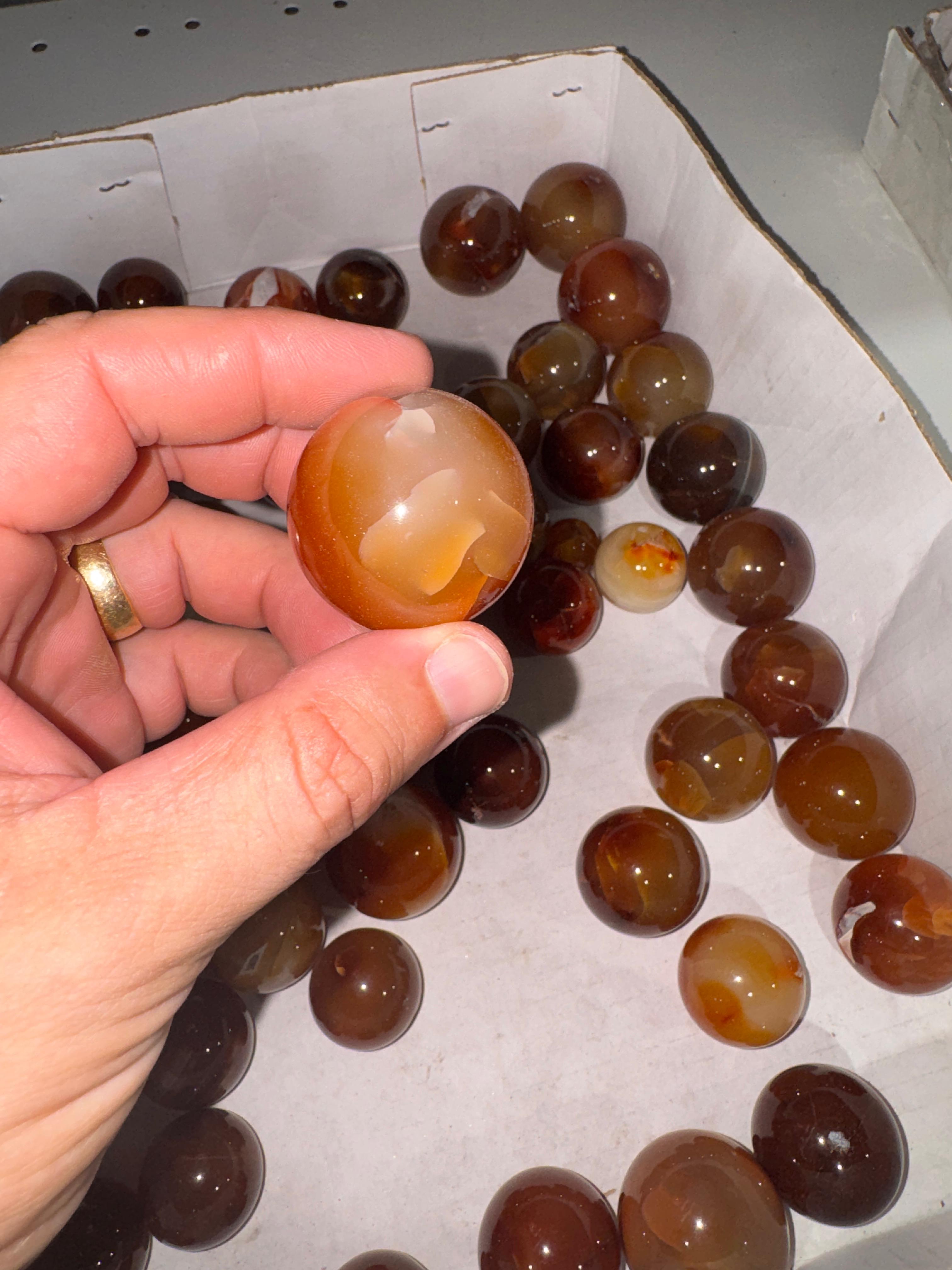 Carnelian Spheres