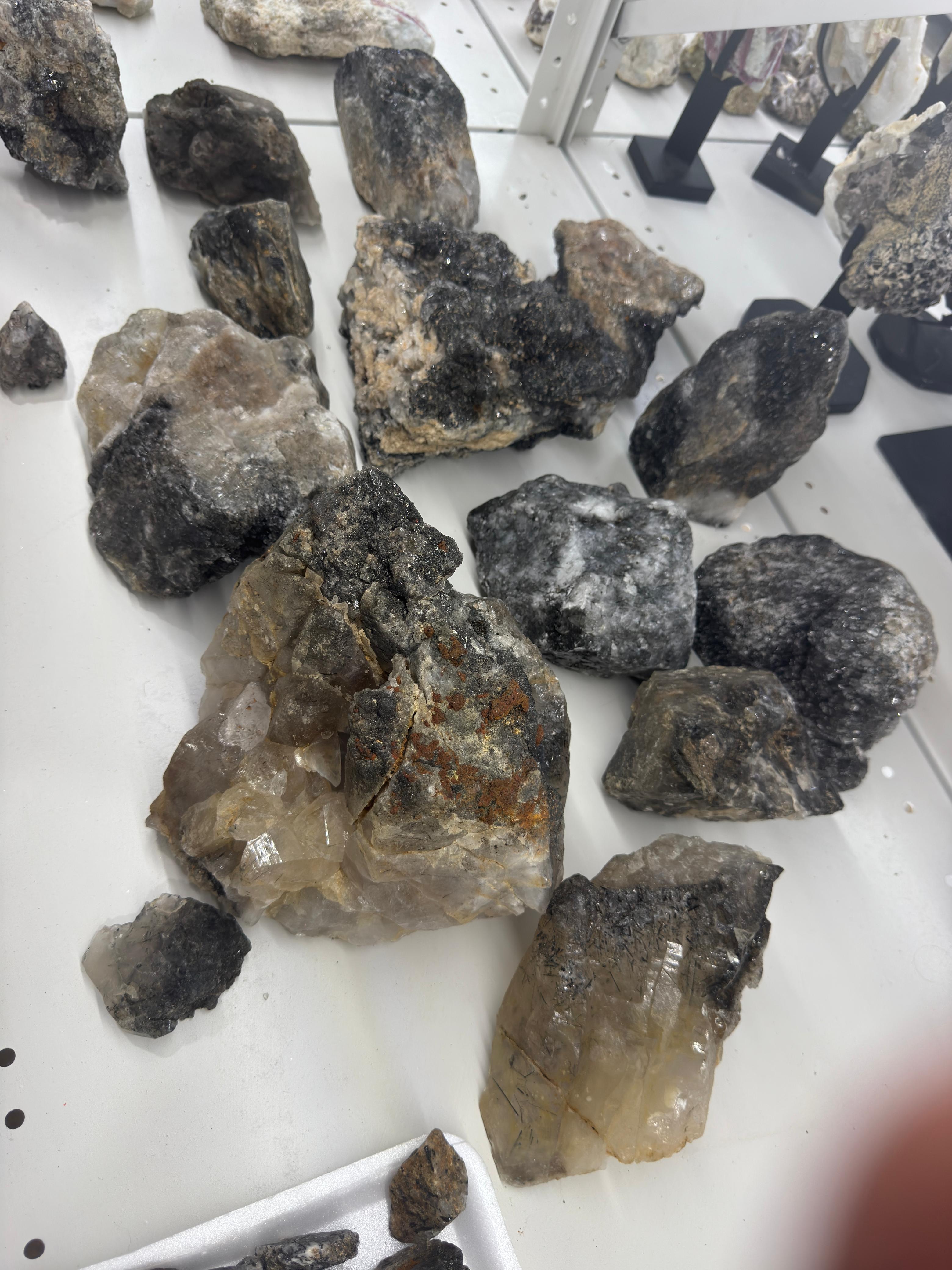 Black Tourmaline in Quartz