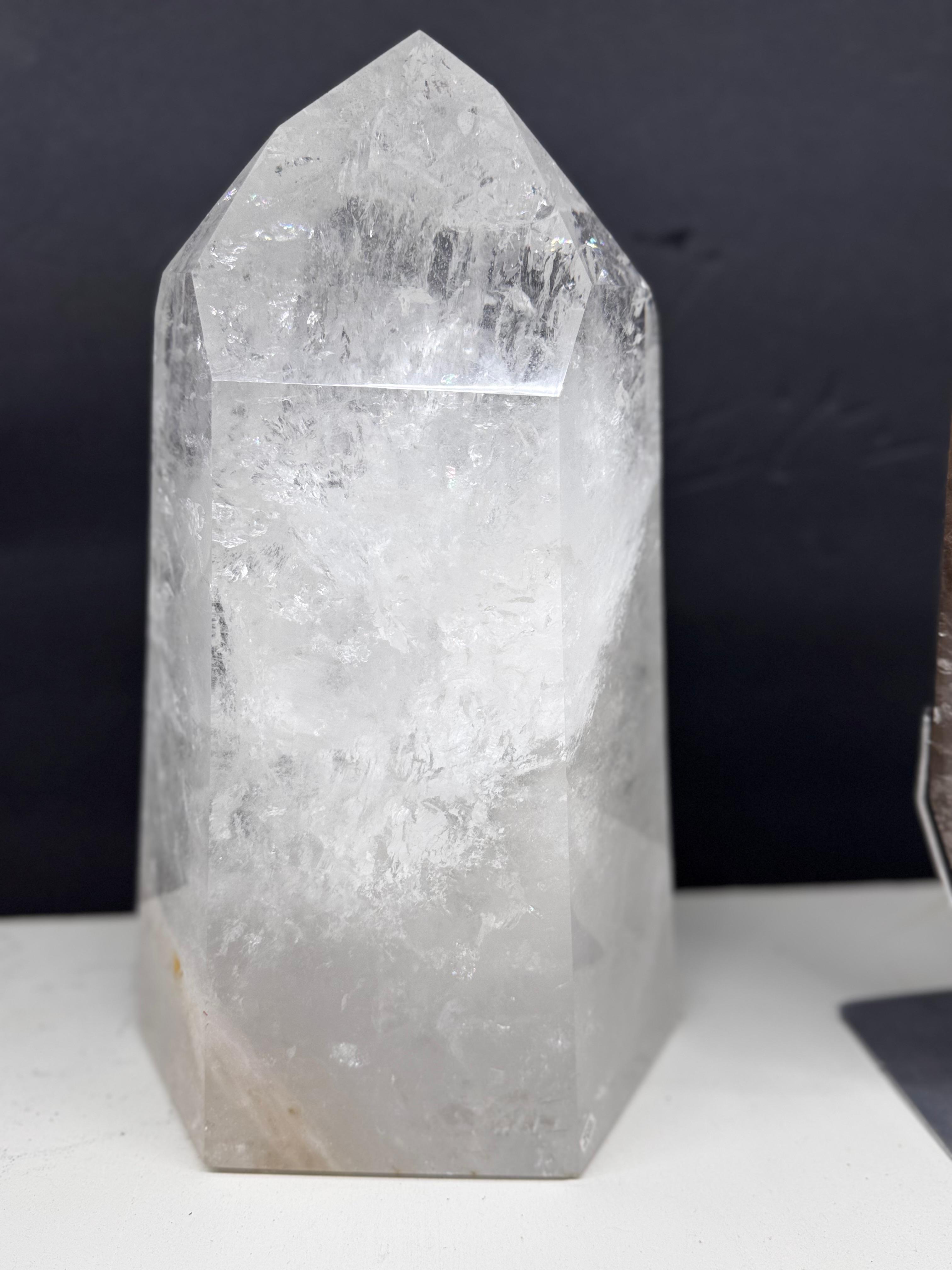 Lemurian towers and Polished Lemurian on Stand