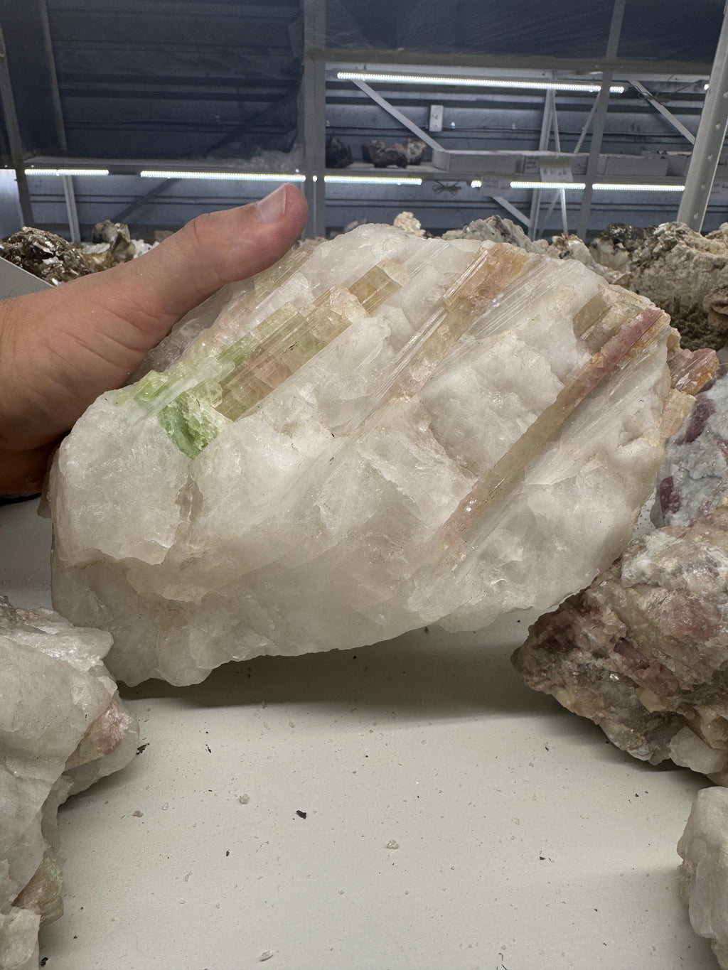 Pink Tourmaline in Albite with Morganite