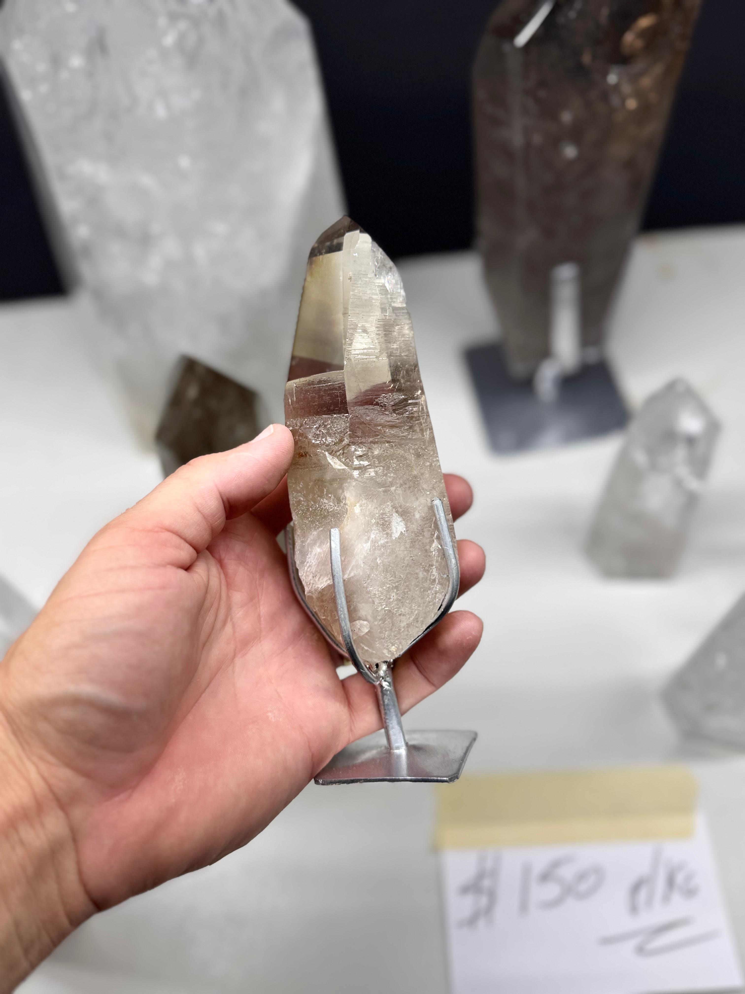 Lemurian towers and Polished Lemurian on Stand