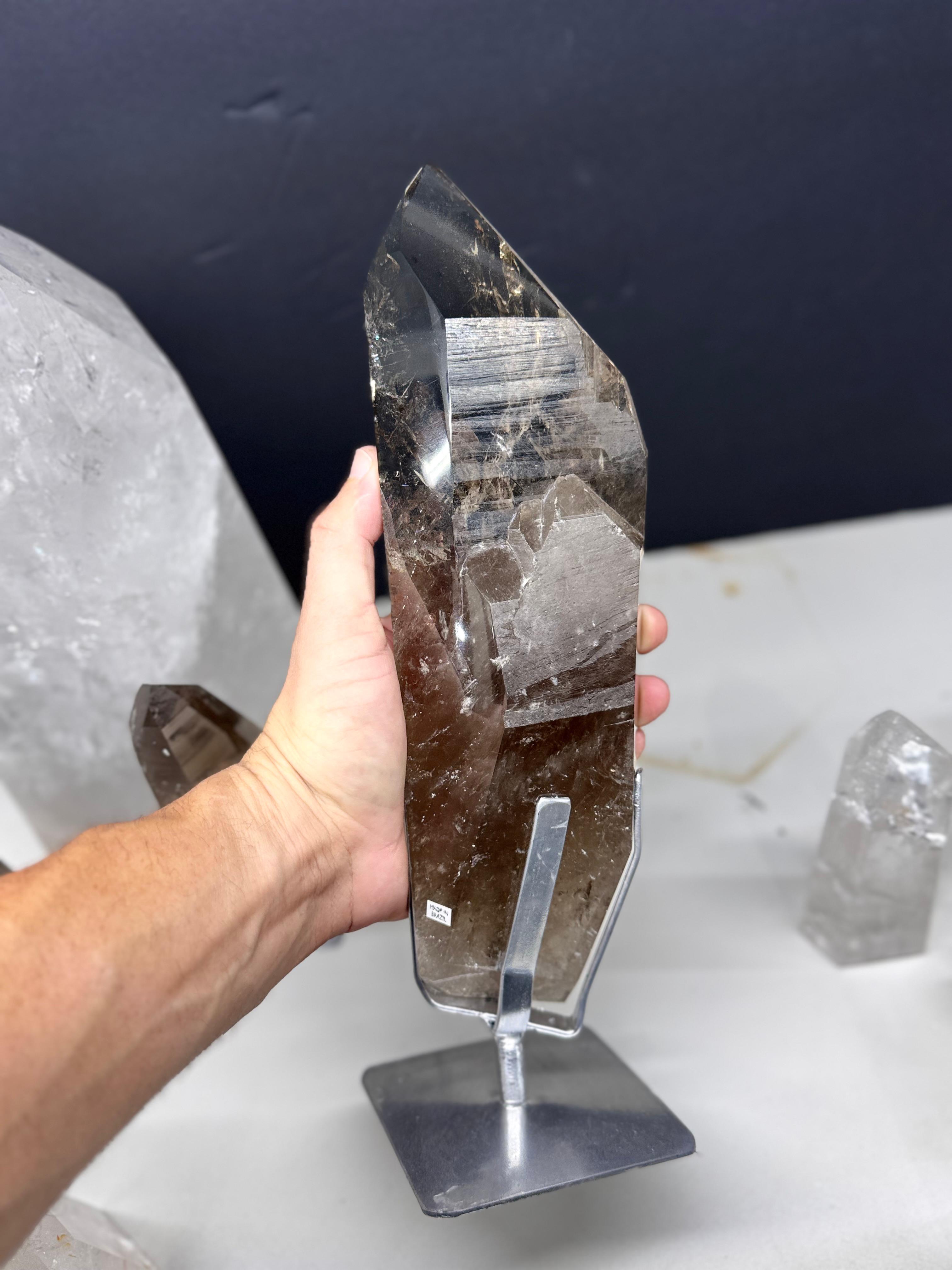 Lemurian towers and Polished Lemurian on Stand