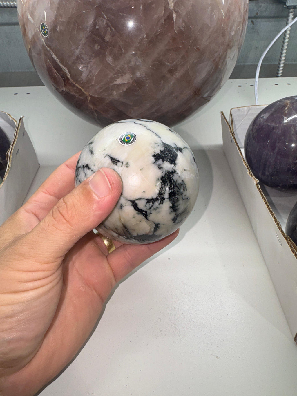 Mixed Crystal Spheres