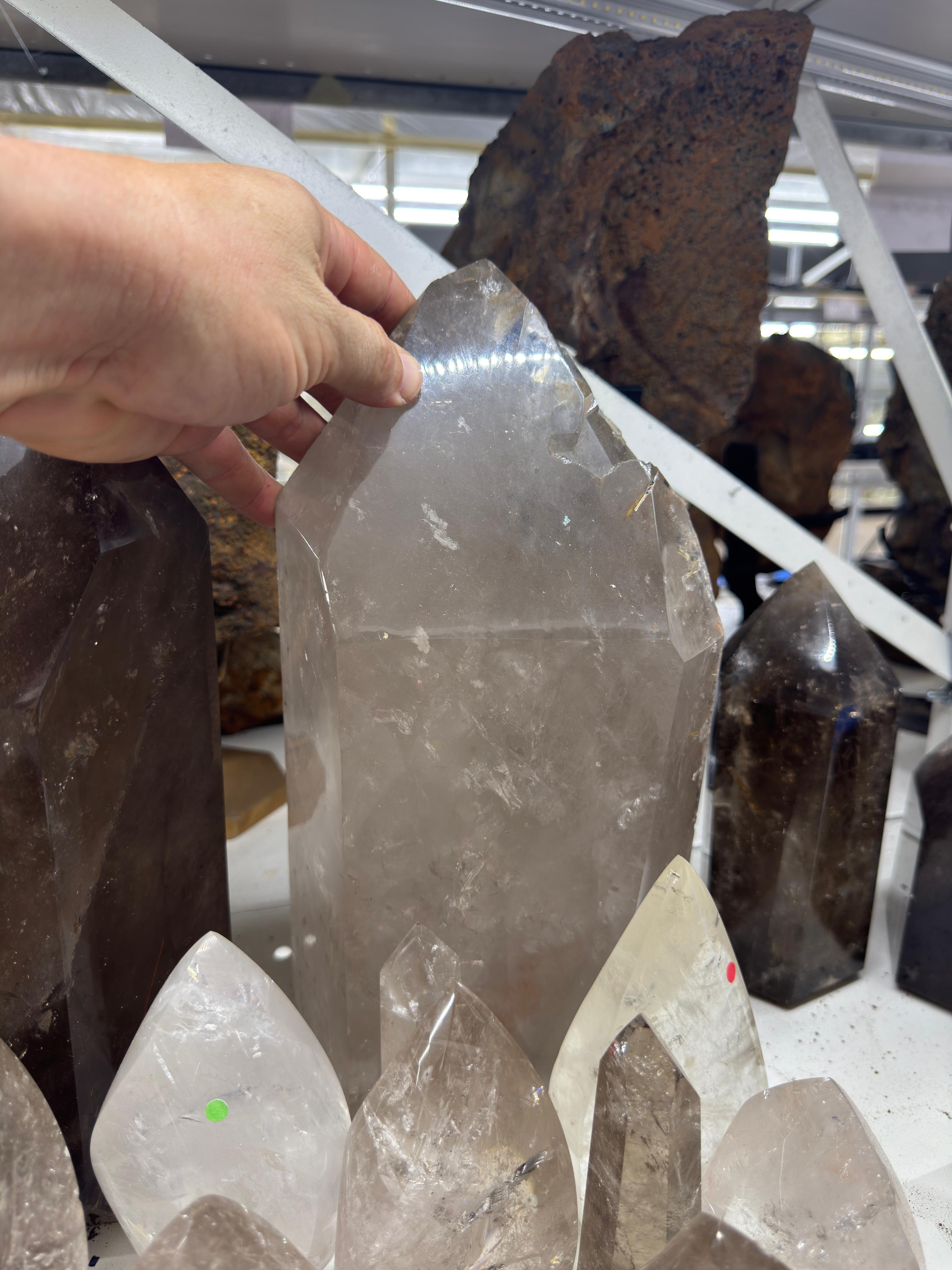 Smoky and Clear Quartz (Flames, Towers and Free forms )