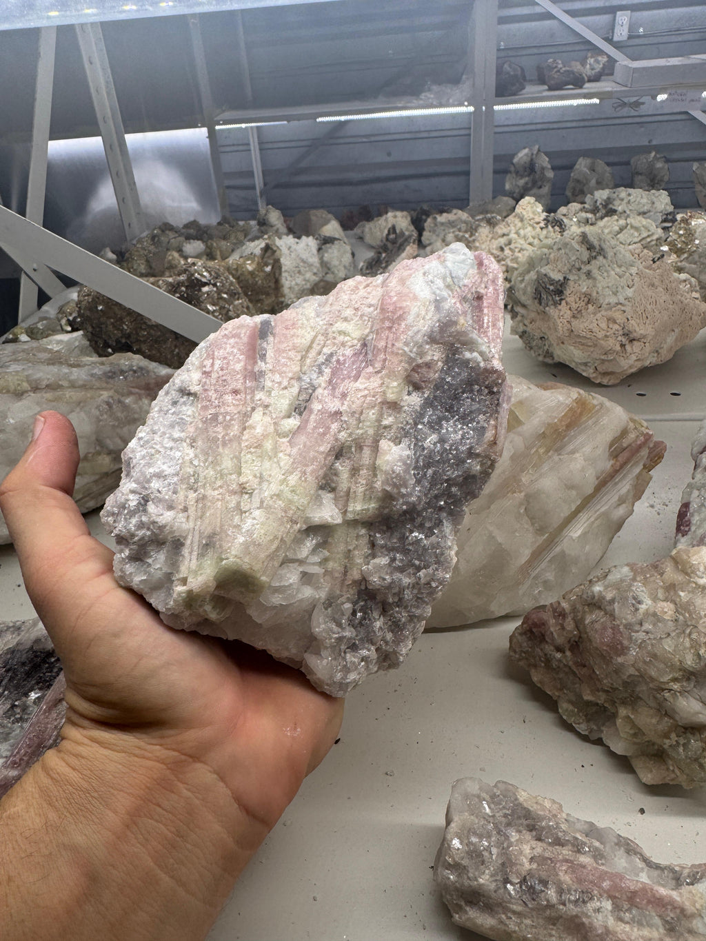 Pink Tourmaline in Albite with Morganite