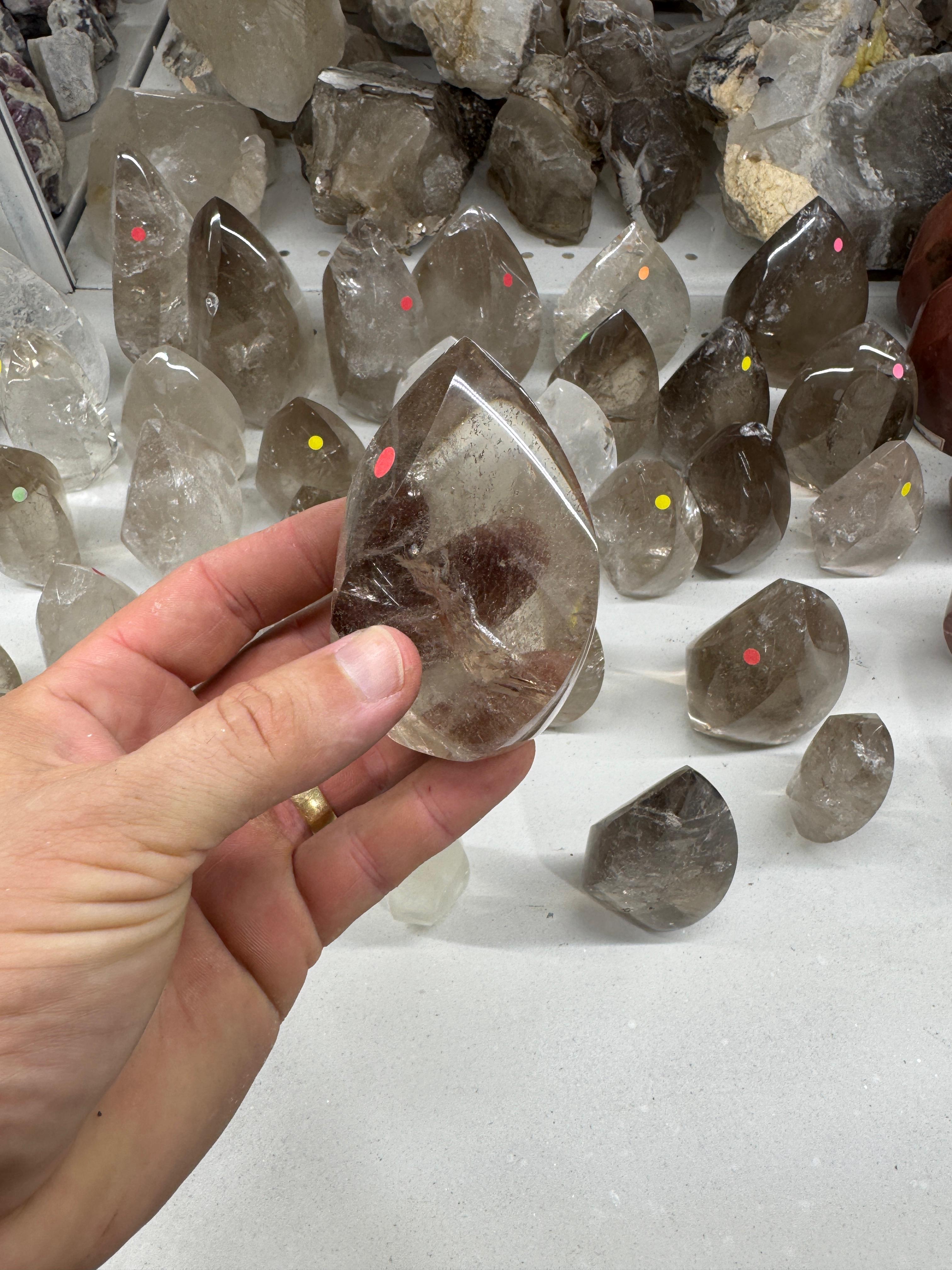 Smoky and Clear Quartz (Flames, Towers and Free forms )