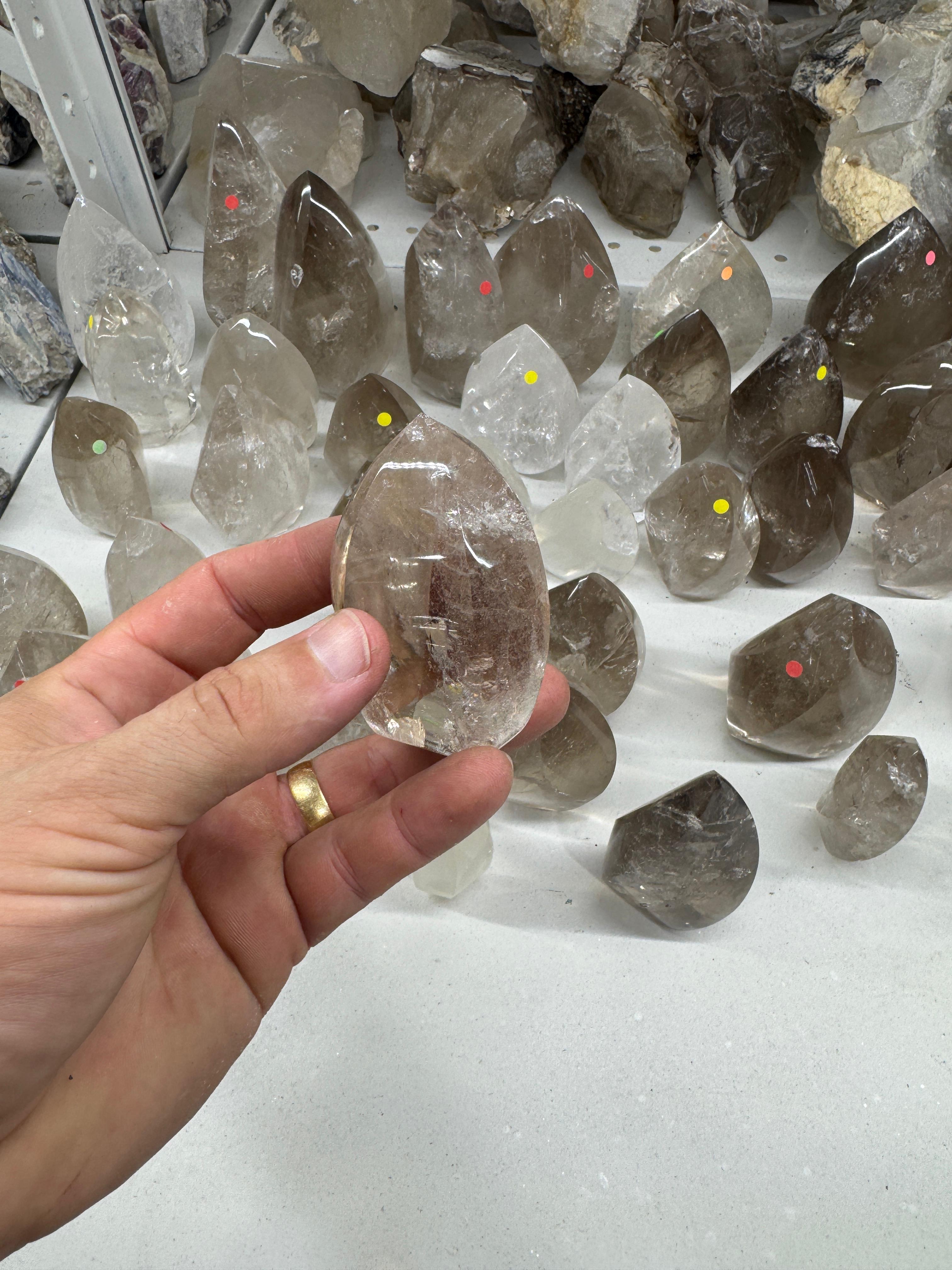 Smoky and Clear Quartz (Flames, Towers and Free forms )
