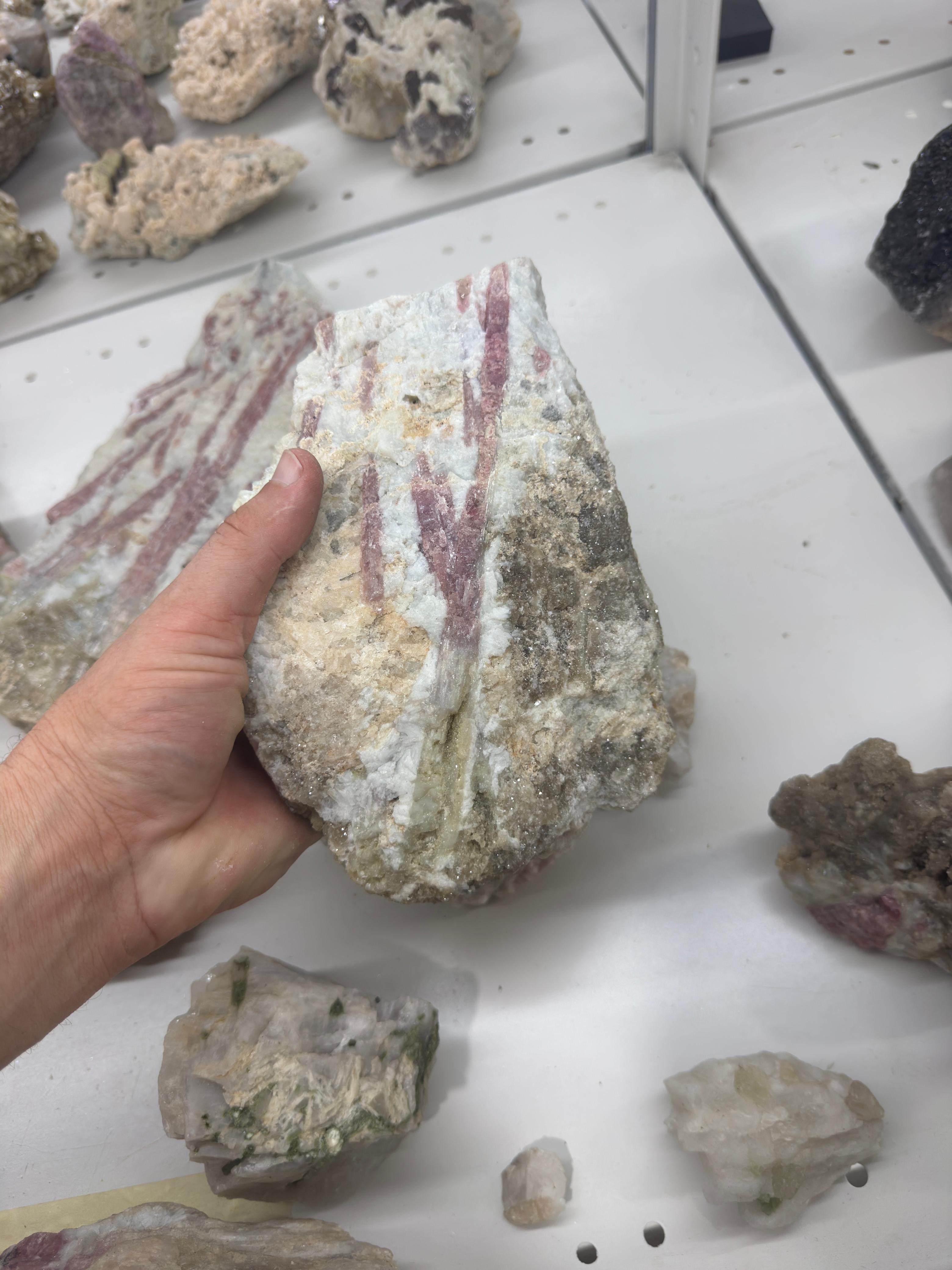 Pink Tourmaline in Albite with Morganite