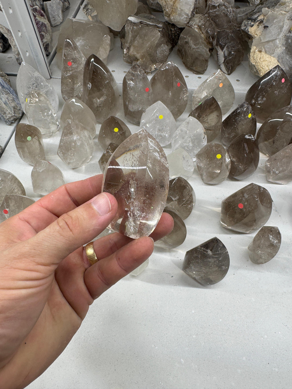Smoky and Clear Quartz (Flames, Towers and Free forms )