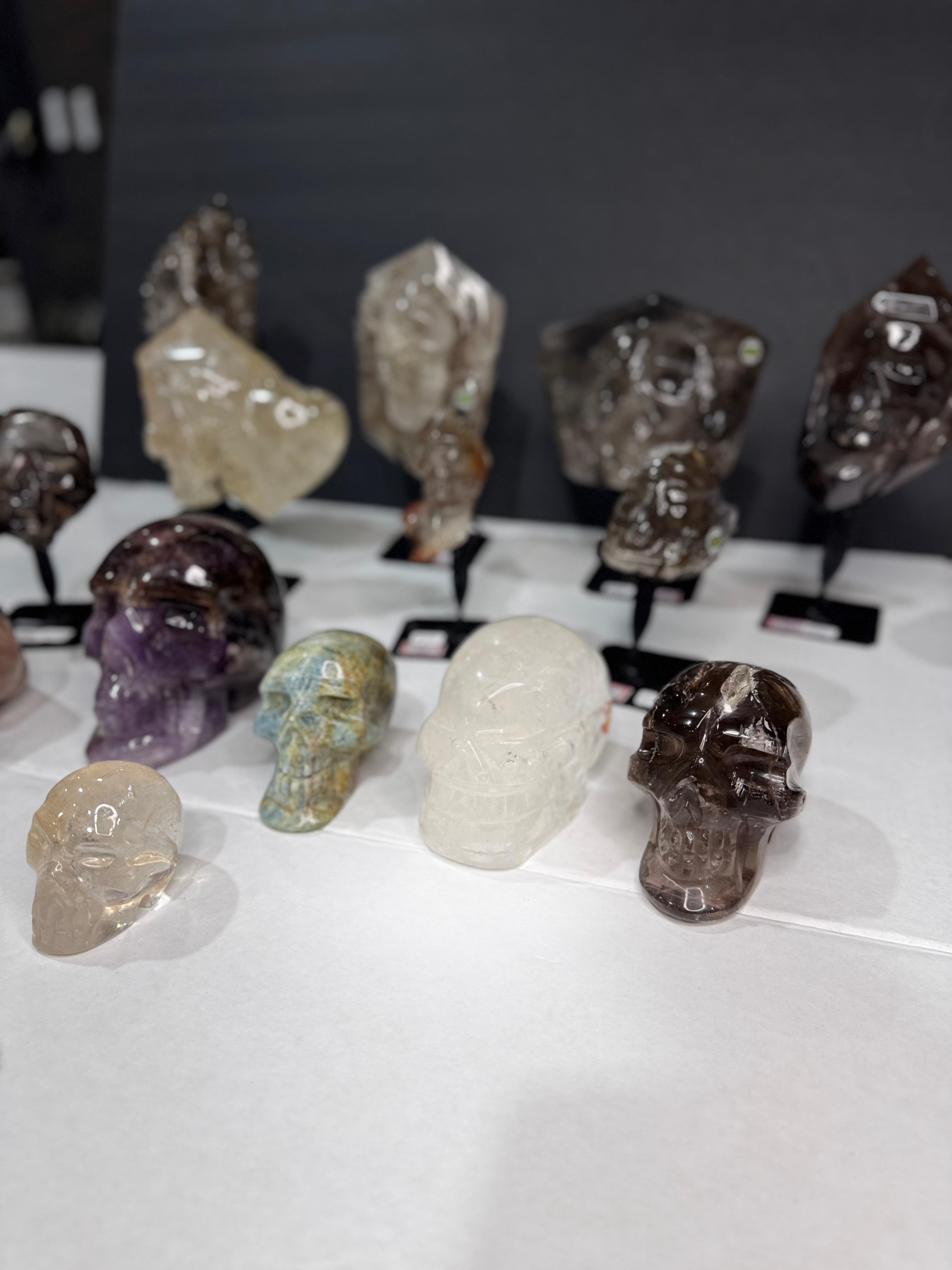 Small Mixed Crystal Skulls-Huge selection in Stock (Click here)