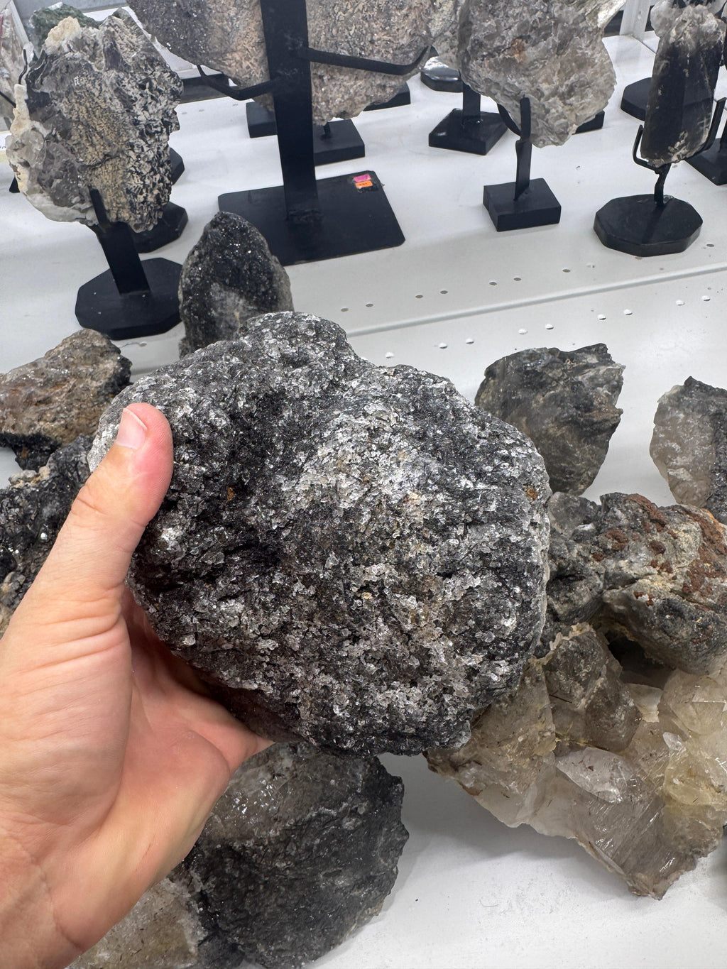 Black Tourmaline in Quartz