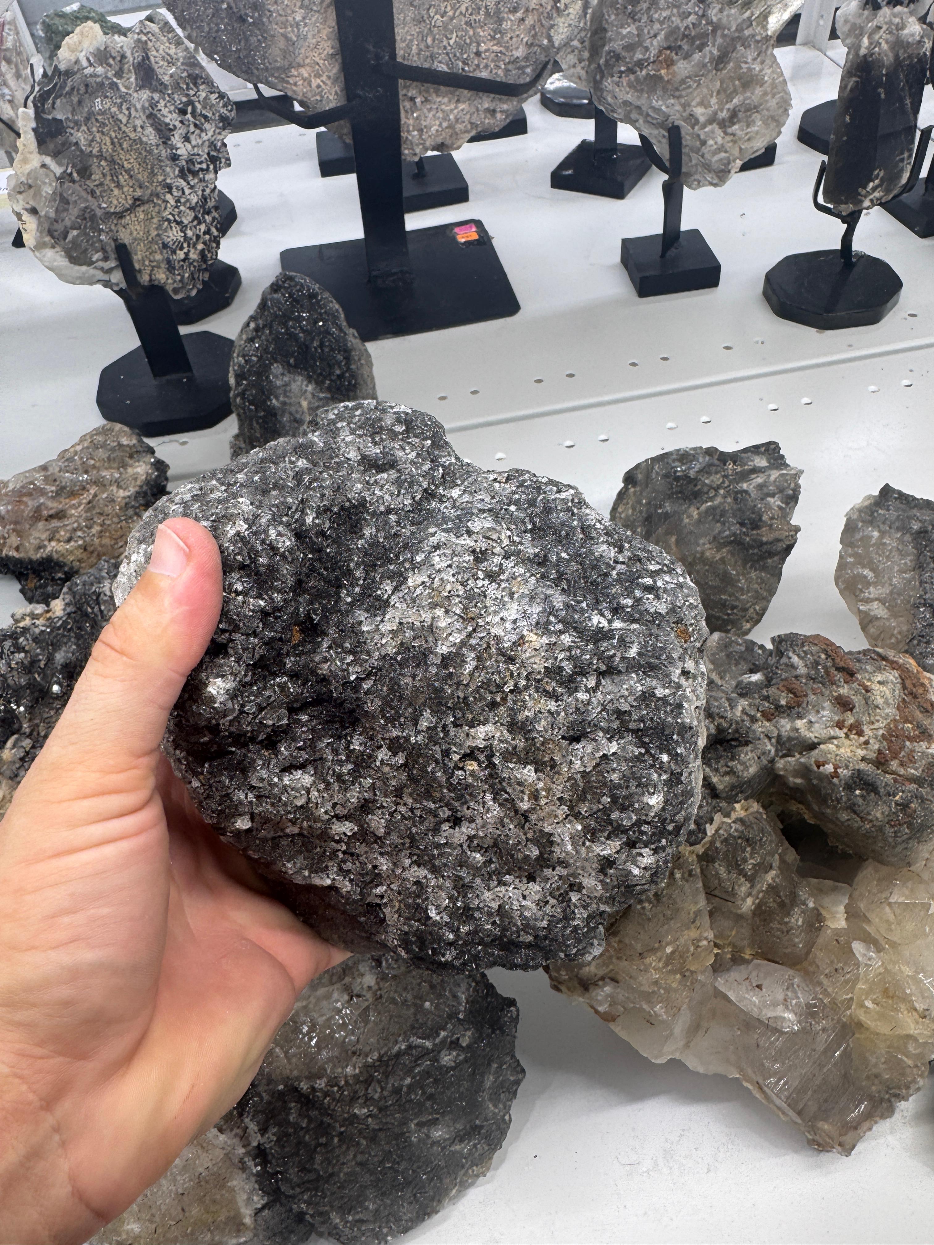 Black Tourmaline in Quartz